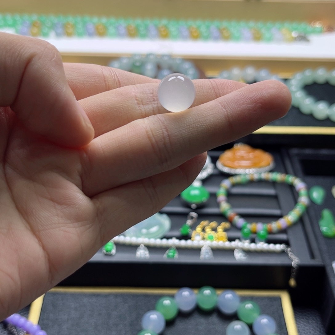 翡翠手串未镶嵌翡翠单珠未镶嵌