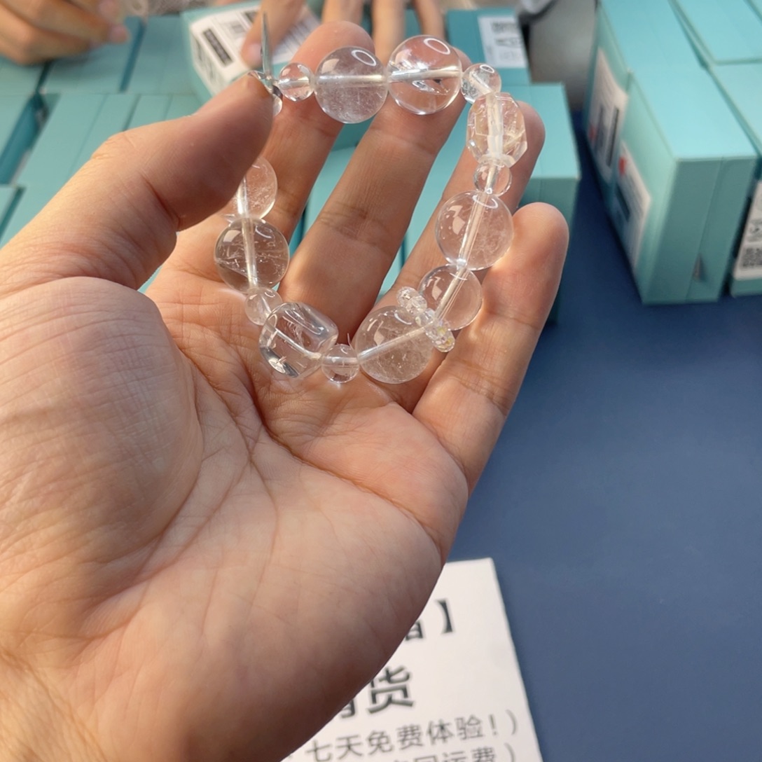水晶银S925镶嵌手链