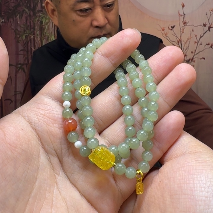 和田玉未镶嵌手链