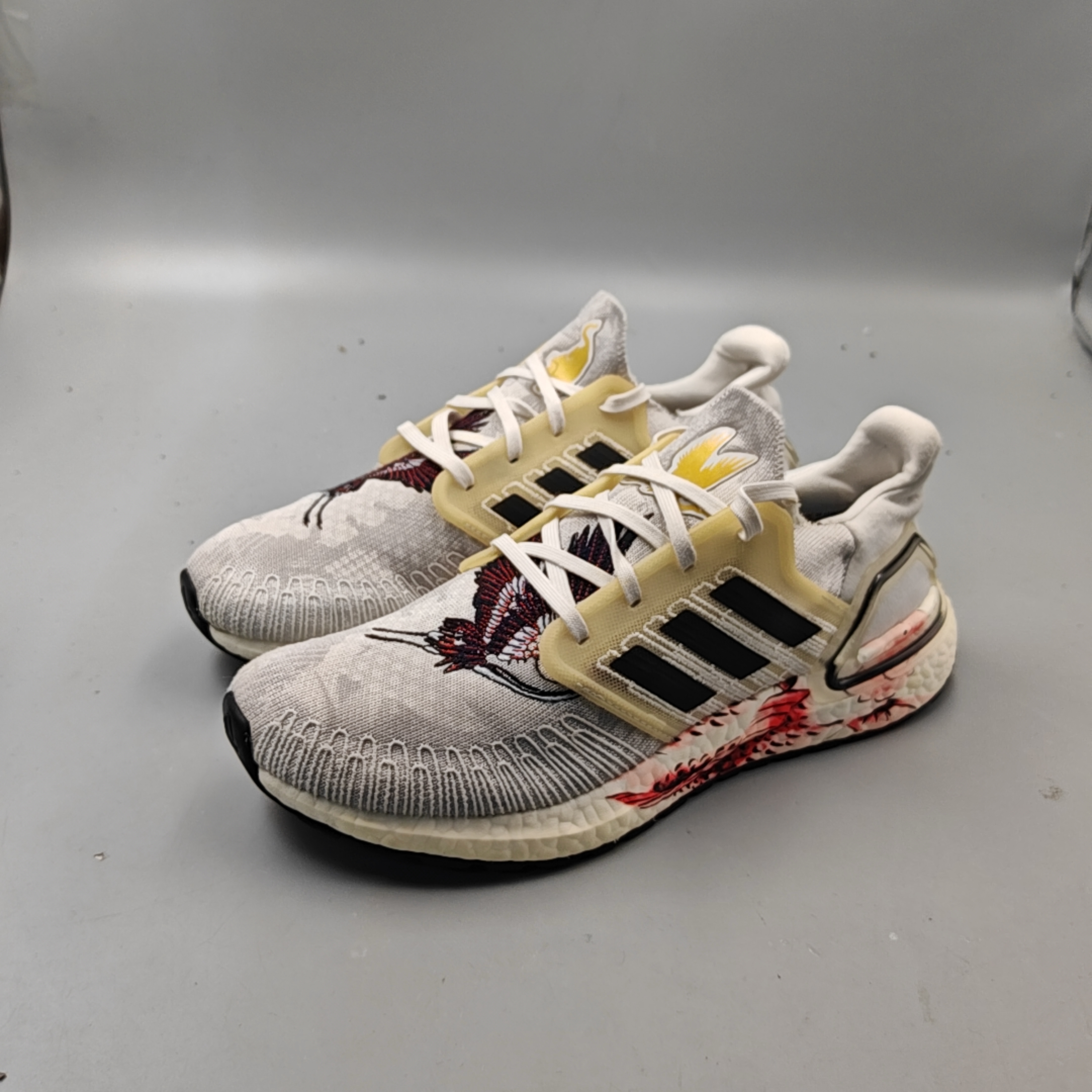 90新 MM6 40码/内长245 Boost2020 跑鞋 二手正品 灰刺绣
