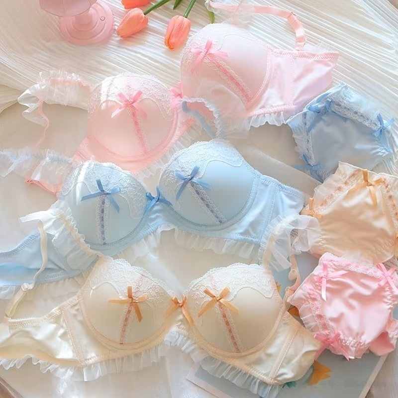 Y【101-200】爆款小胸聚拢内衣大胸显小调整型美背文胸夏季蕾丝薄款