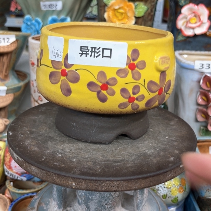 紫砂花盆粗陶材质多肉花盆