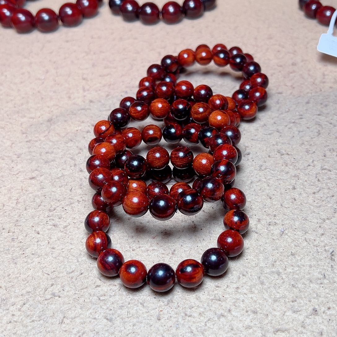 手串/手链小叶紫檀1.2琴料火焰纹鳞底金星毕业款圆珠