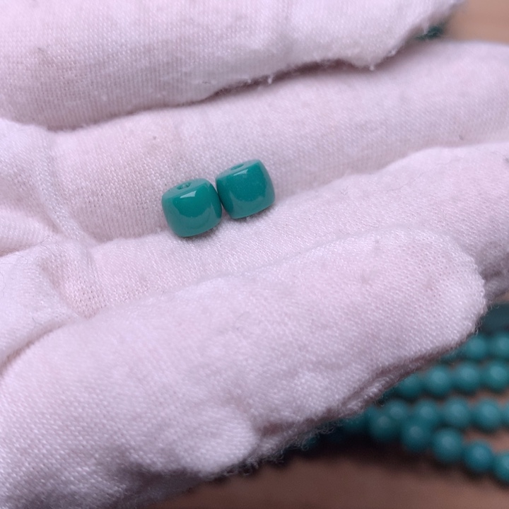 绿松石直切6.6未镶嵌