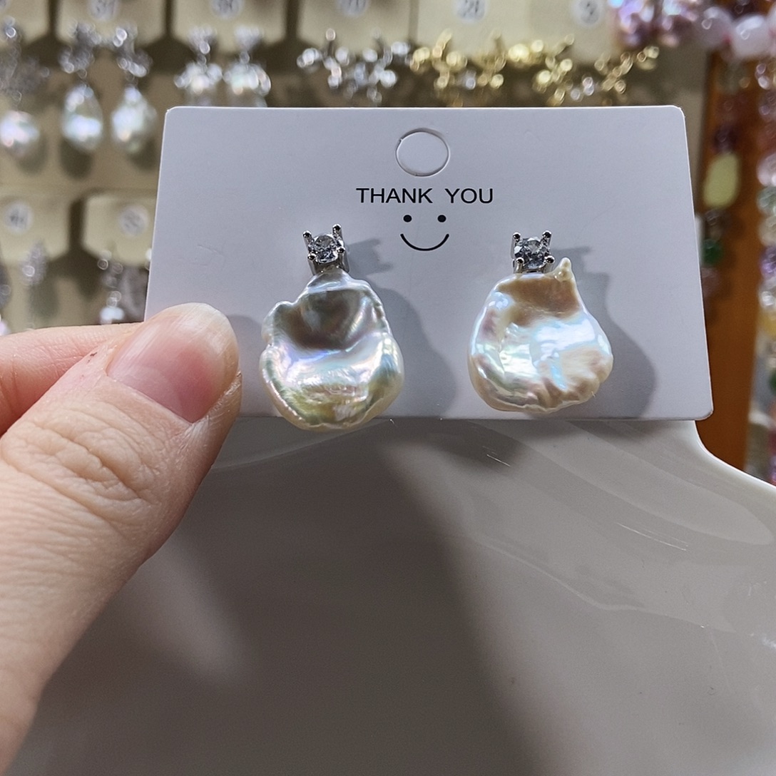 淡水珍珠颈饰合金特价耳饰4639