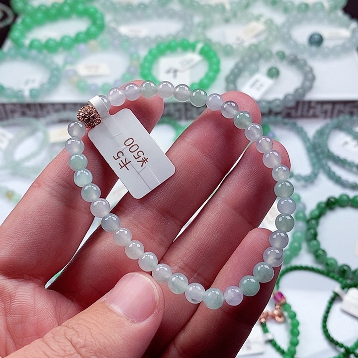 翡翠手链未镶嵌卡5