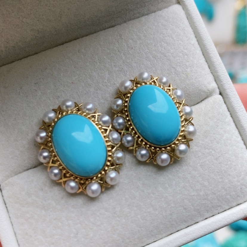 【闪购商品】绿松石配饰18K金镶嵌周**了