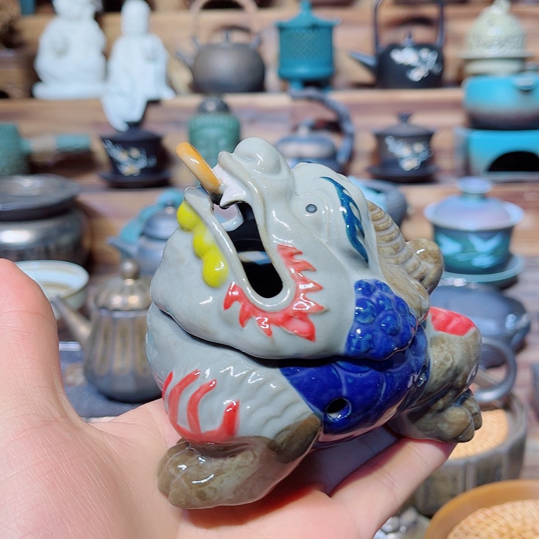 陶瓷香炉茶具摆件