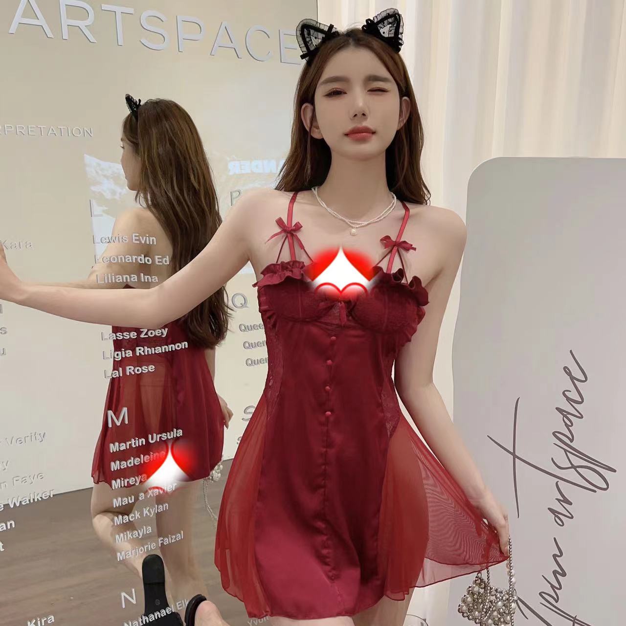 夏季宫廷性感钢圈聚拢睡衣吊带睡裙外袍女家居服露背