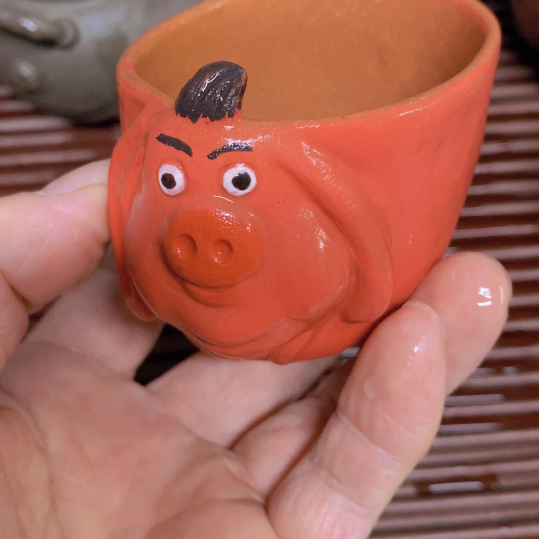 茶杯绿泥紫砂紫砂