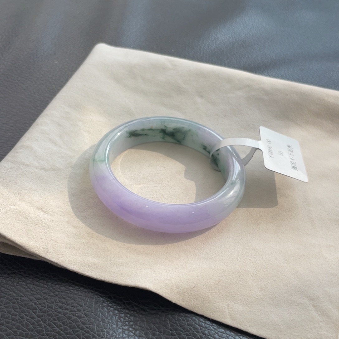 翡翠未镶嵌手镯纹50