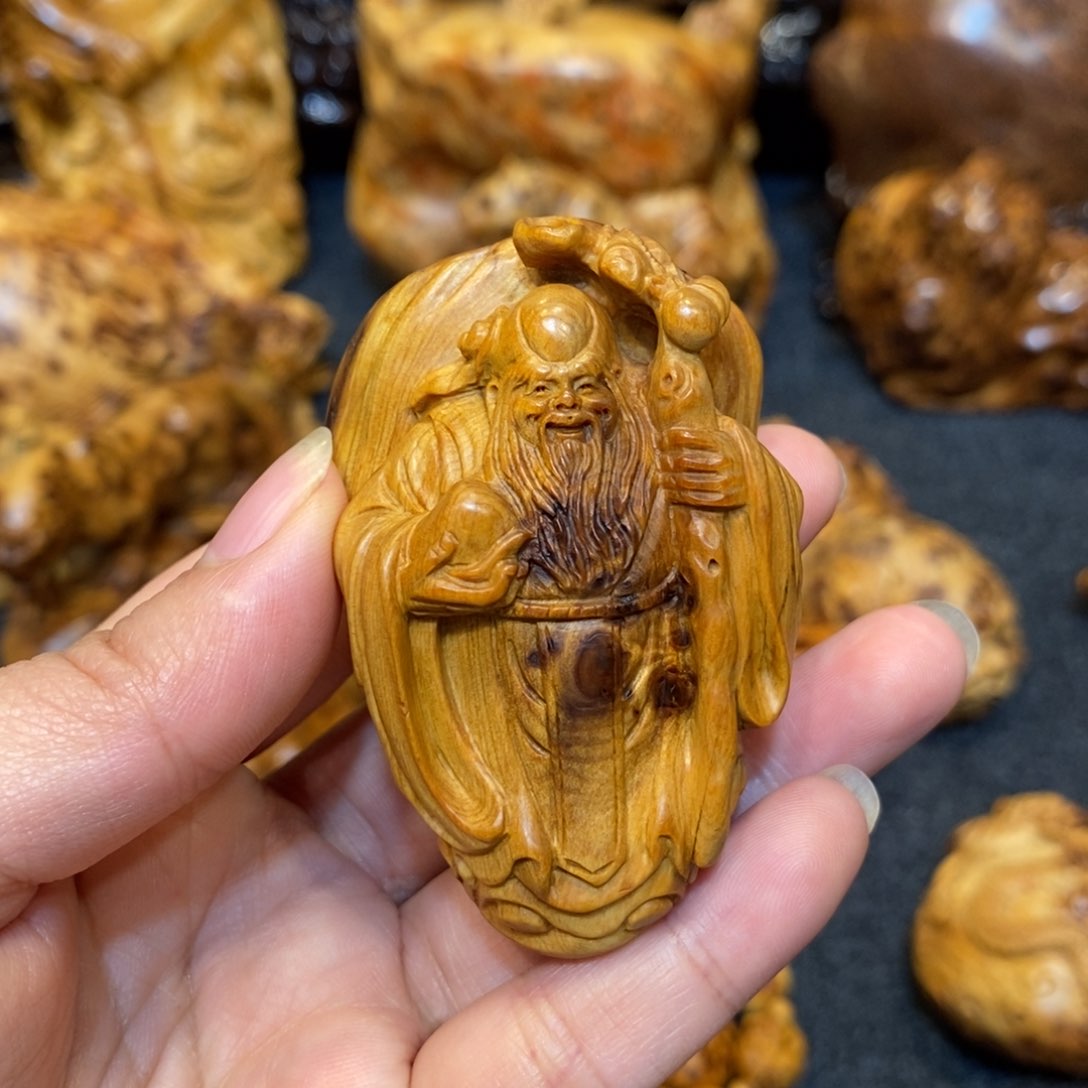 柏木（崖柏）太行精品陈化虎皮瘤疤手把件