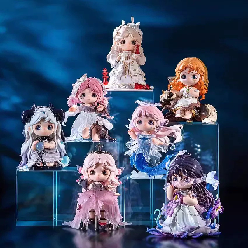 【拆盒】正版荞荞光与暗夜之歌系列盲盒潮玩手办摆件