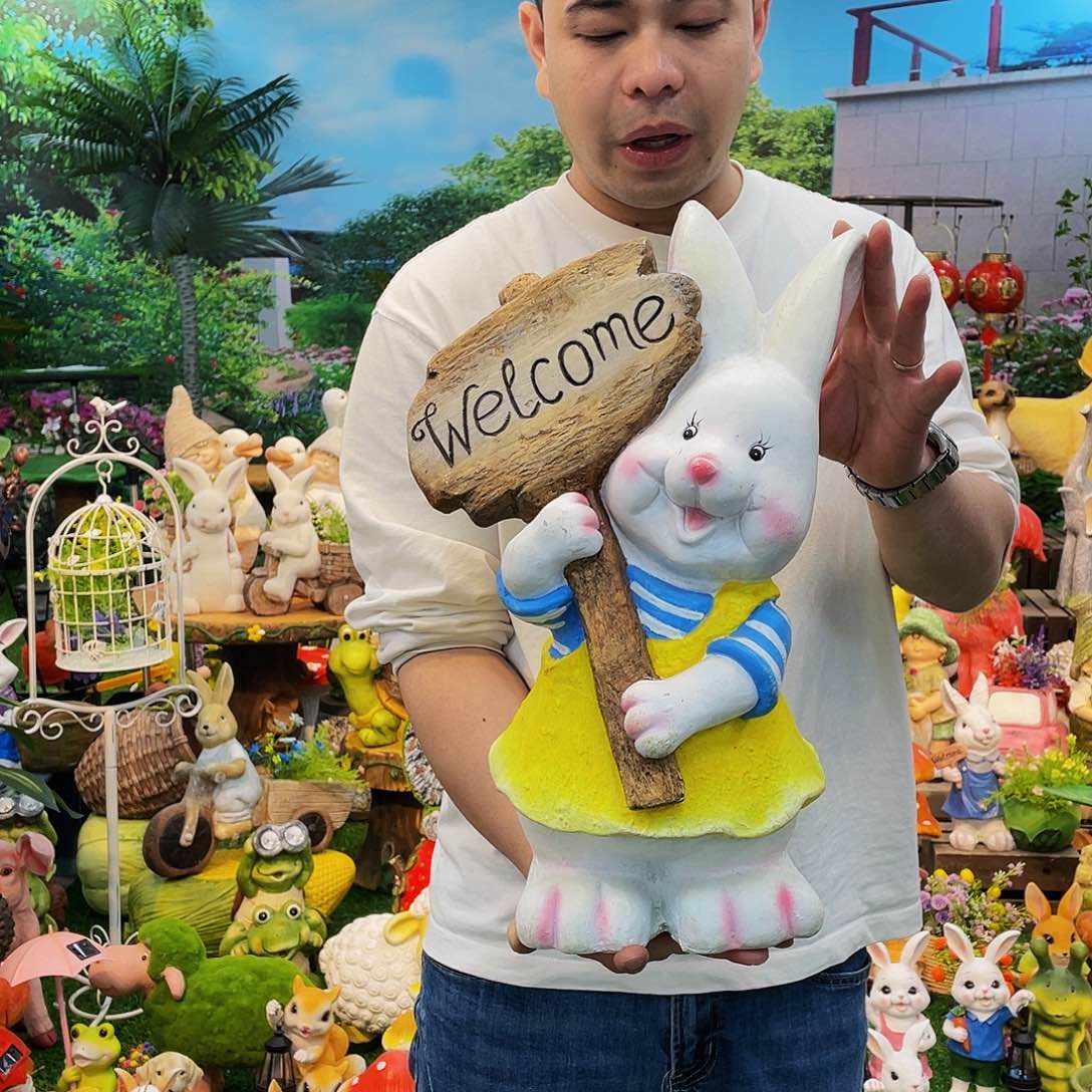 红陶花园庭院摆件