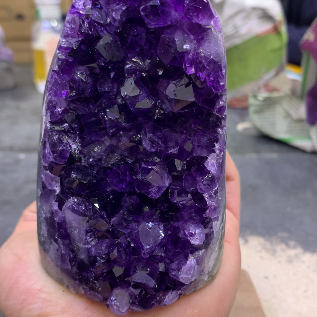 水晶摆件未镶嵌紫晶427