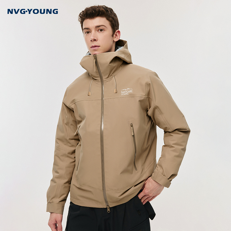 [三合一]NVGYOUNG意大利小帆船硬壳冲锋衣夹克男士户外登山服外套