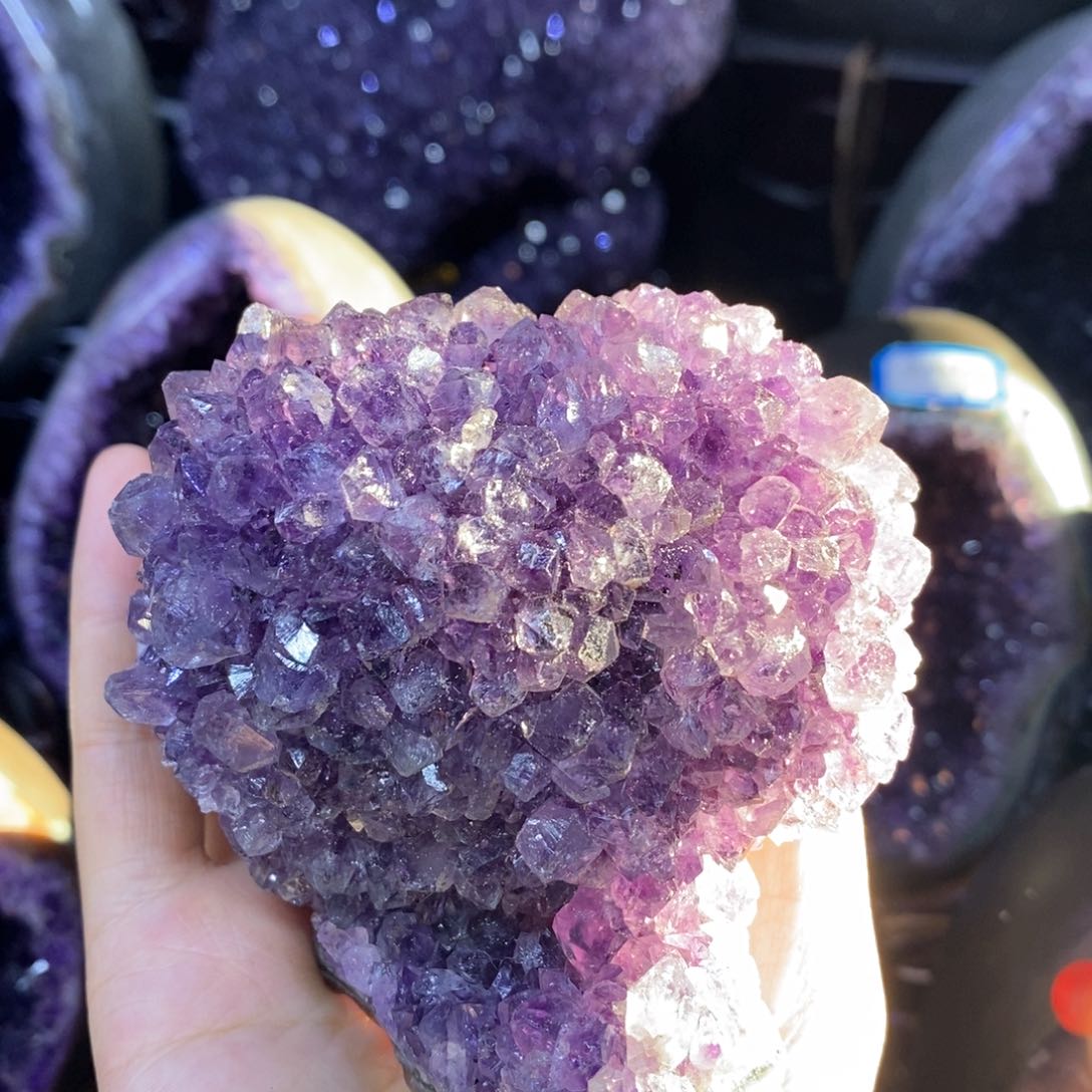 紫晶摆件未镶嵌好好