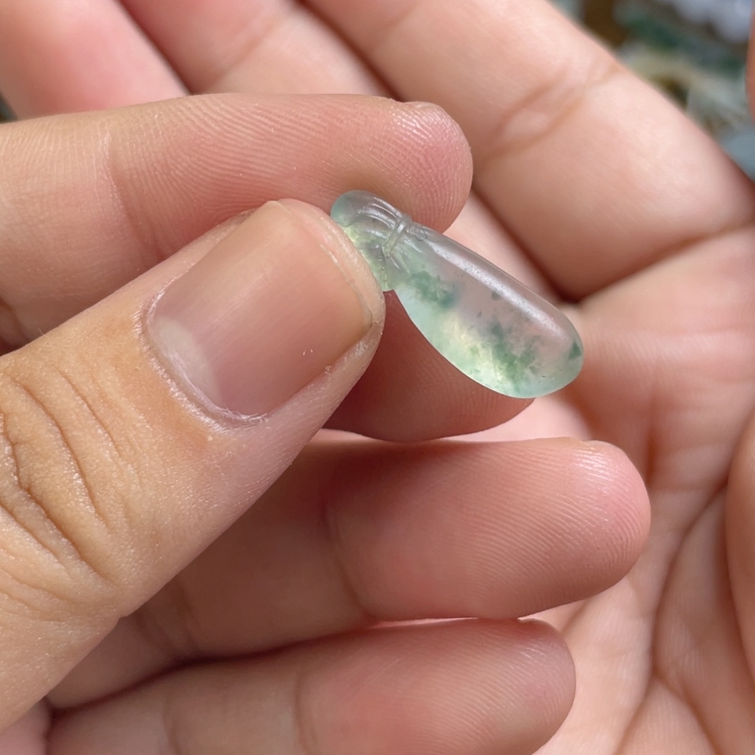 定制翡翠未镶嵌钱袋