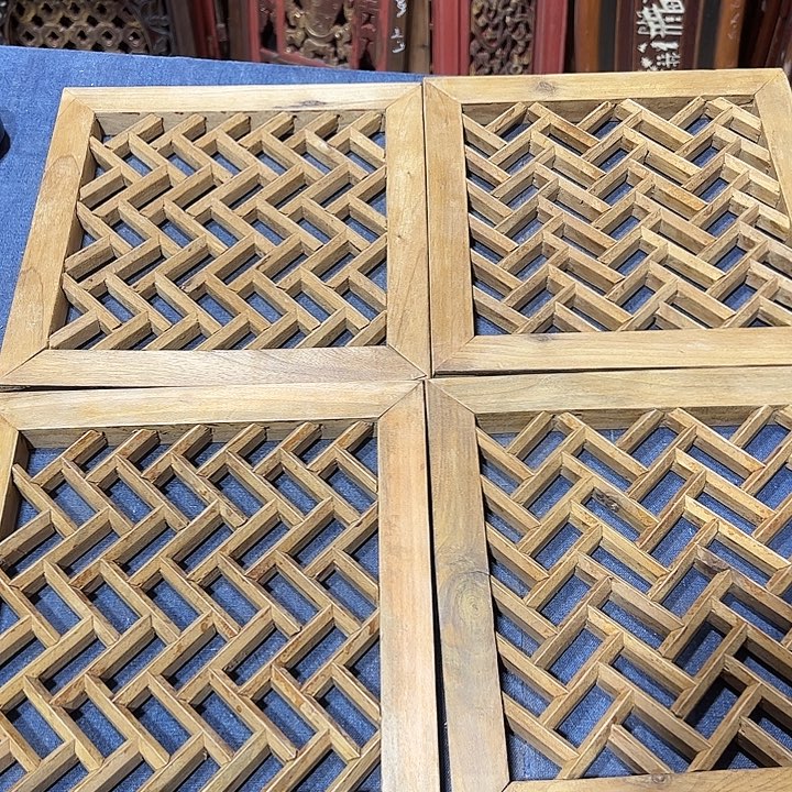 记***愁香榧木精美雕刻挂件花板