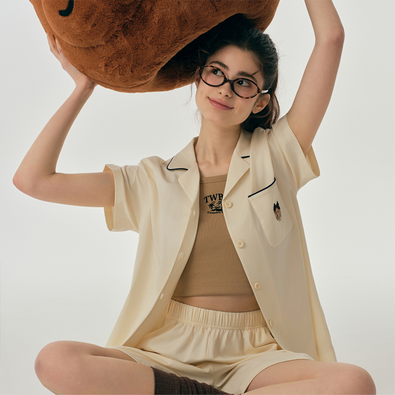 【孙铱专属】TW小熊恬静小憩家居服套装男女款