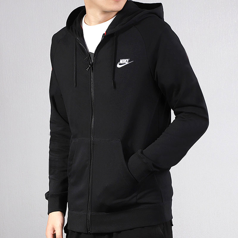 NIKE耐克外套男装新款运动休闲上衣连帽夹克针织外套BV2649