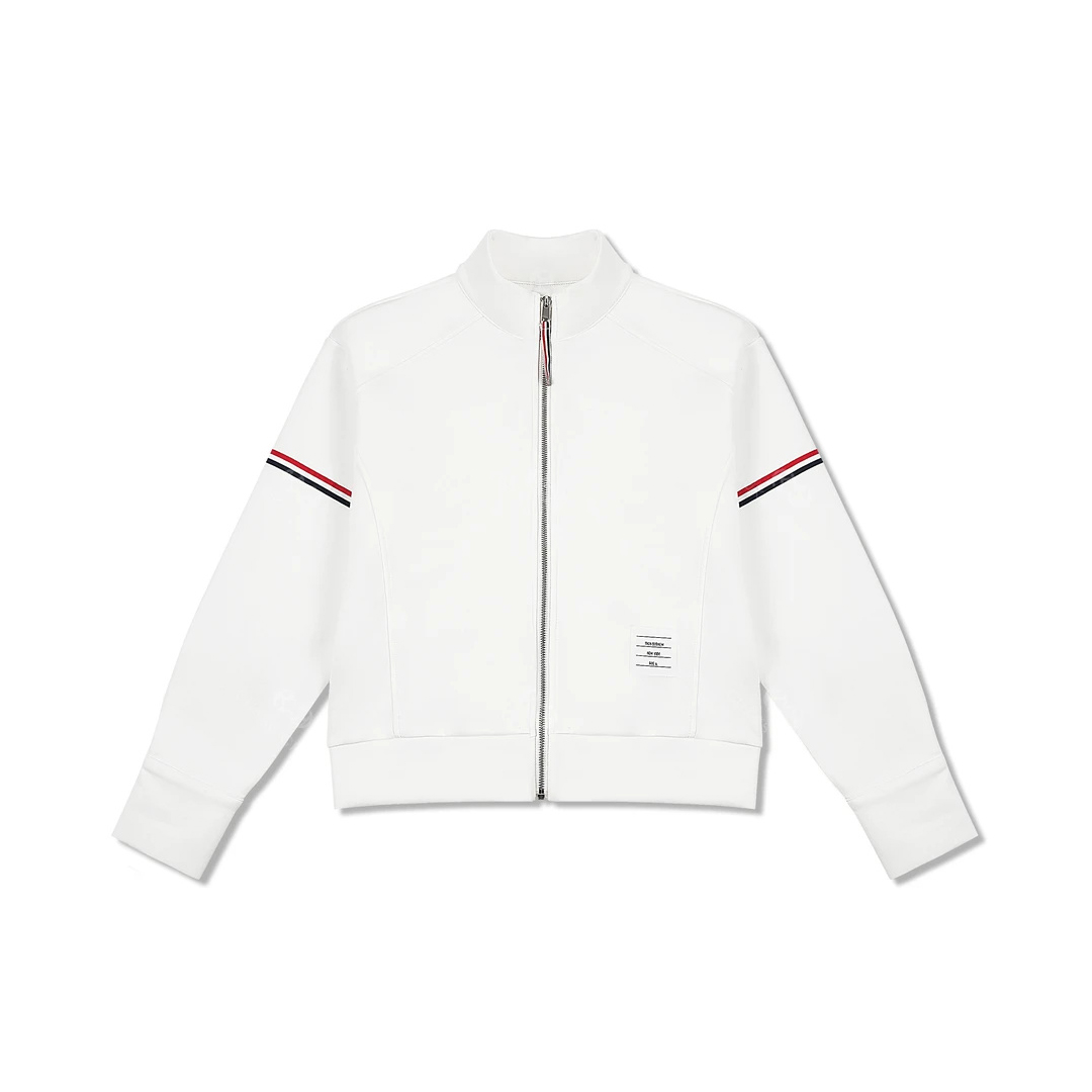 欧货潮牌拼色条纹拉链外套女2025春季新款休闲百搭棒球服外套上衣