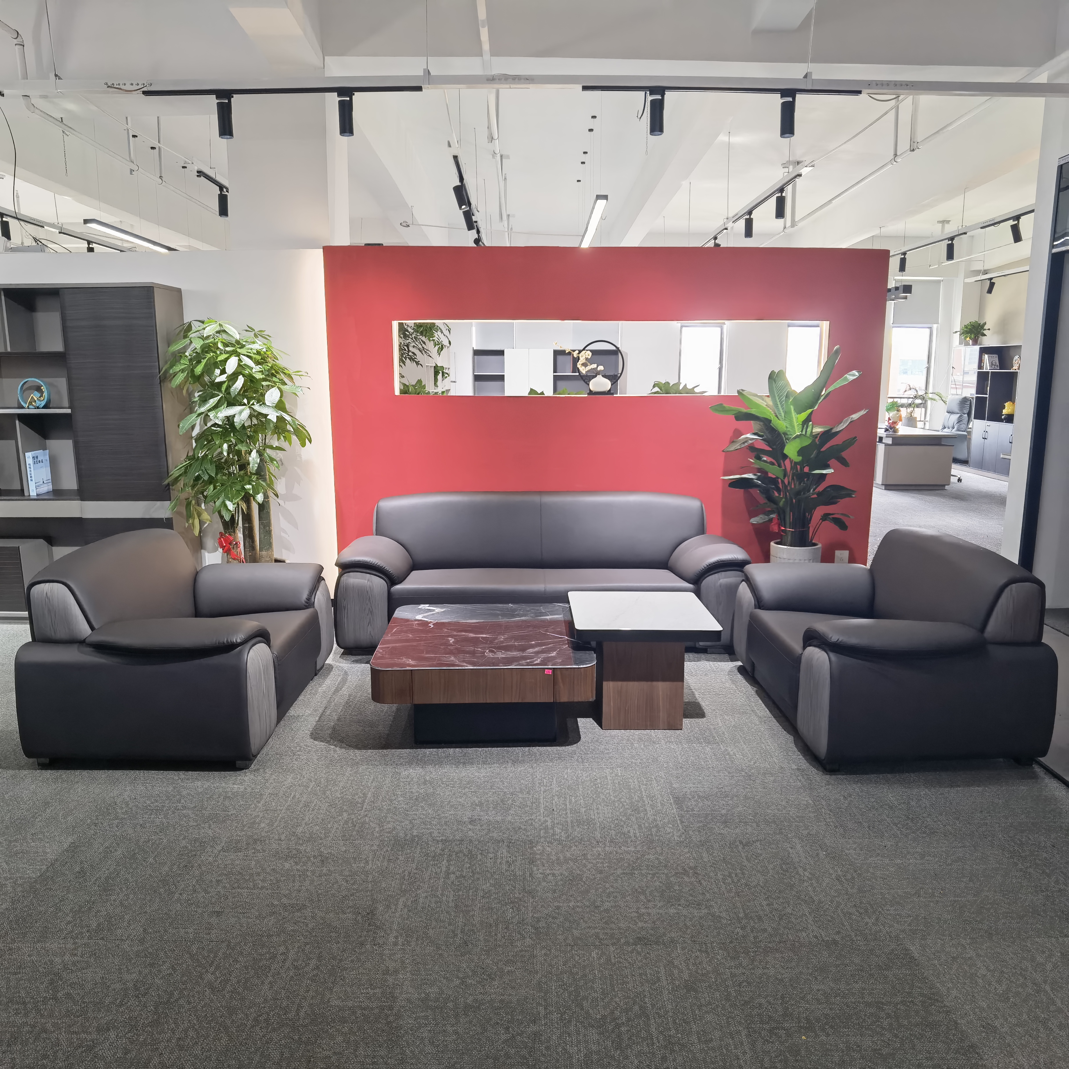 金鸾轻奢高级感接待洽谈沙发办公室酒店民宿沙发茶几组合简约现代