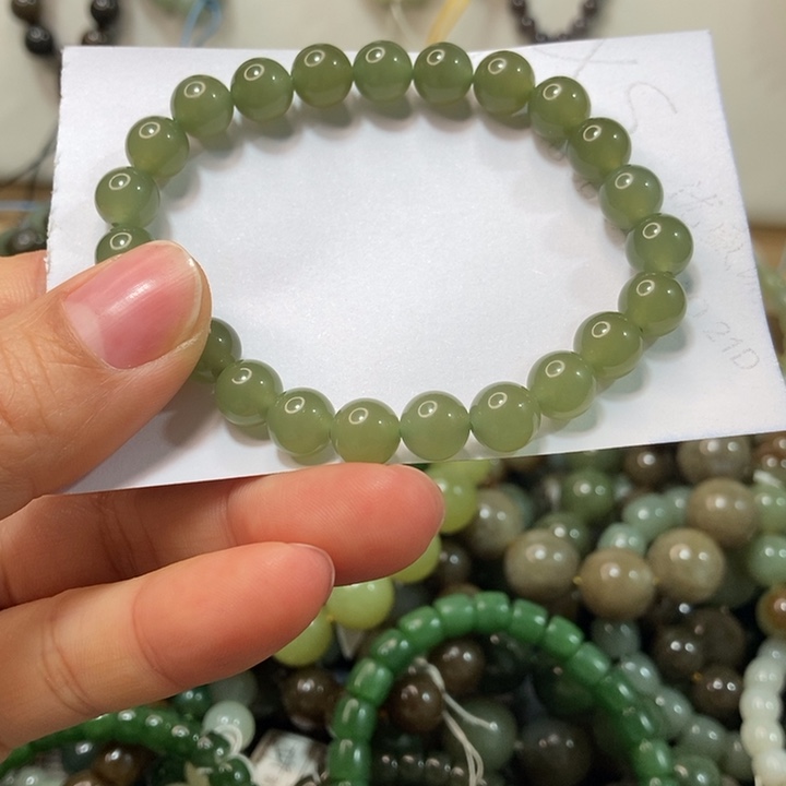 和田玉手串未镶嵌