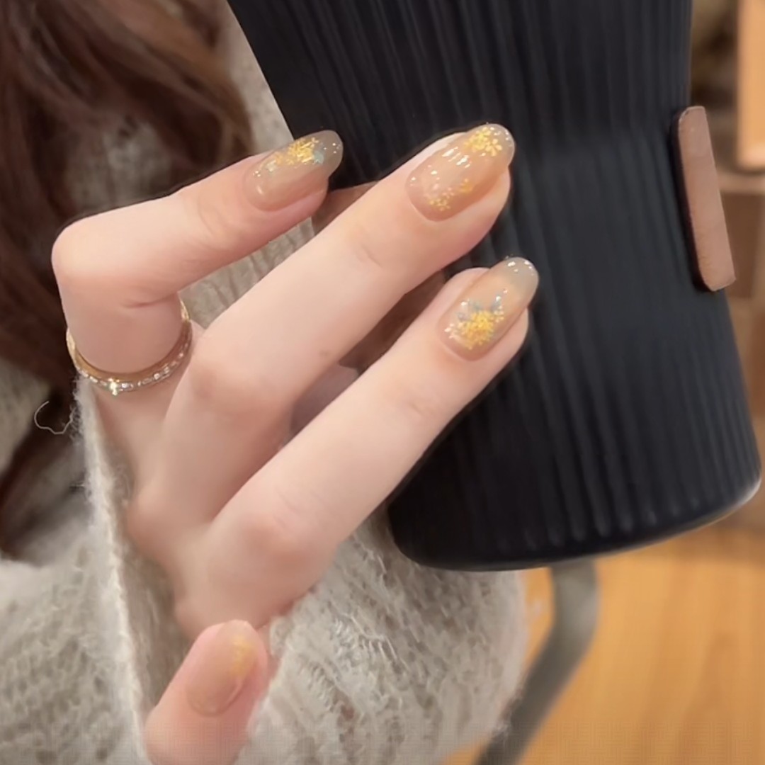 茉哉I 现货专属【桂花香】纯手工定制拆卸穿戴甲A4636