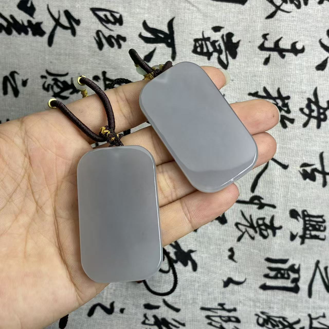 和田玉无事牌吊坠【小北质检】ZJH16Z154多样性发一