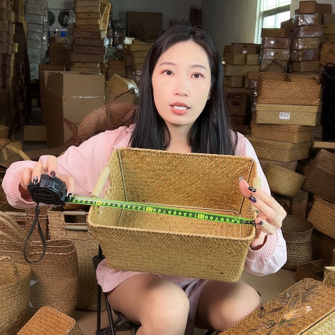 草编包/草编包收纳盒微瑕疵