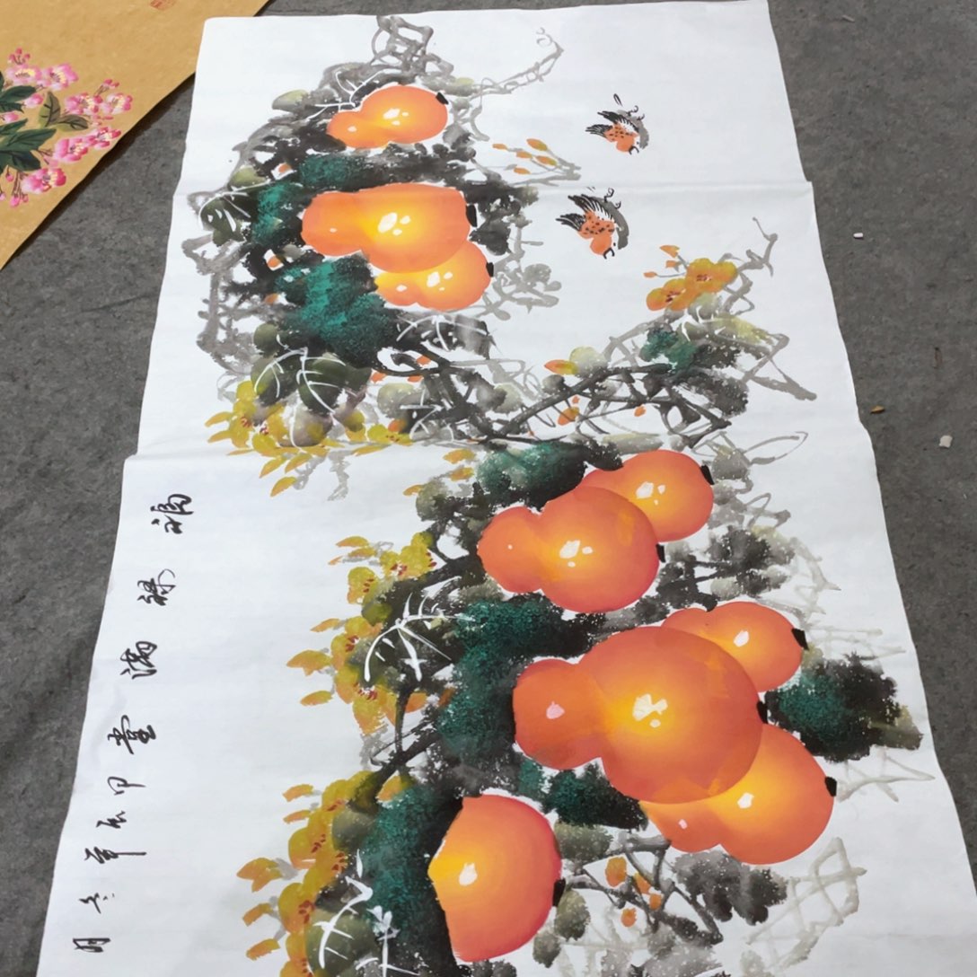 国画国画作者画心一张