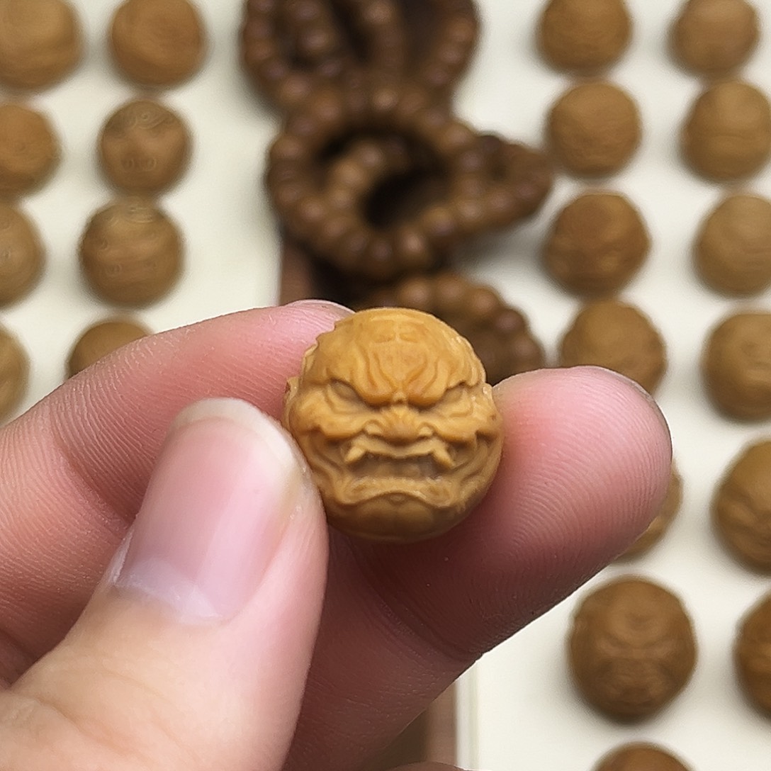 猴头核桃手串猴头雕刻单颗虎僧18