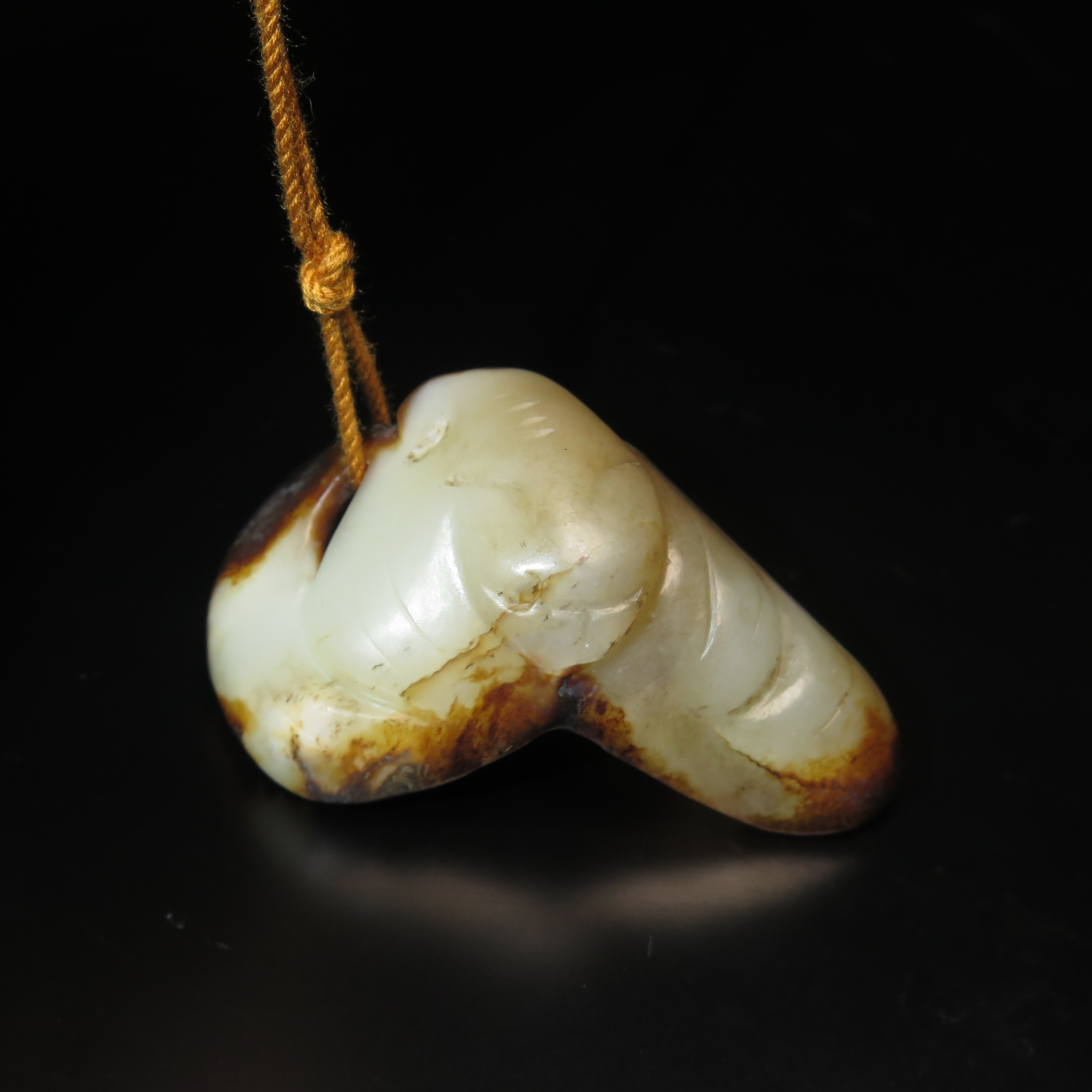 晚清民国玉蝙蝠/MZ527092/和田玉/民族文物