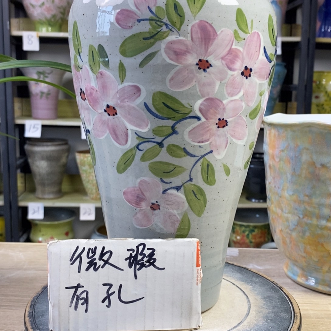 景德镇手工手绘陶瓷花盆