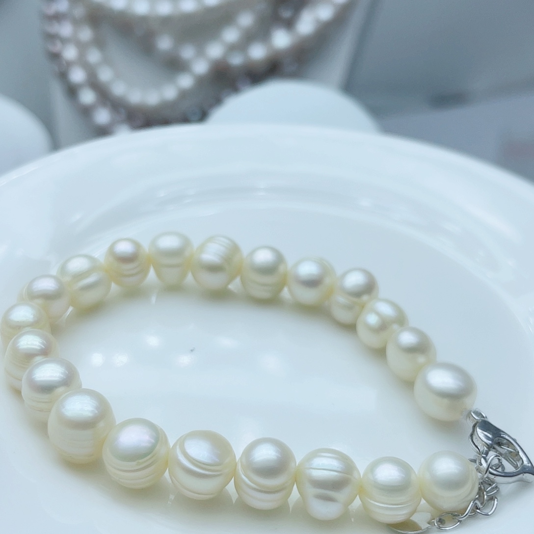 淡水珍珠颈饰钛钢