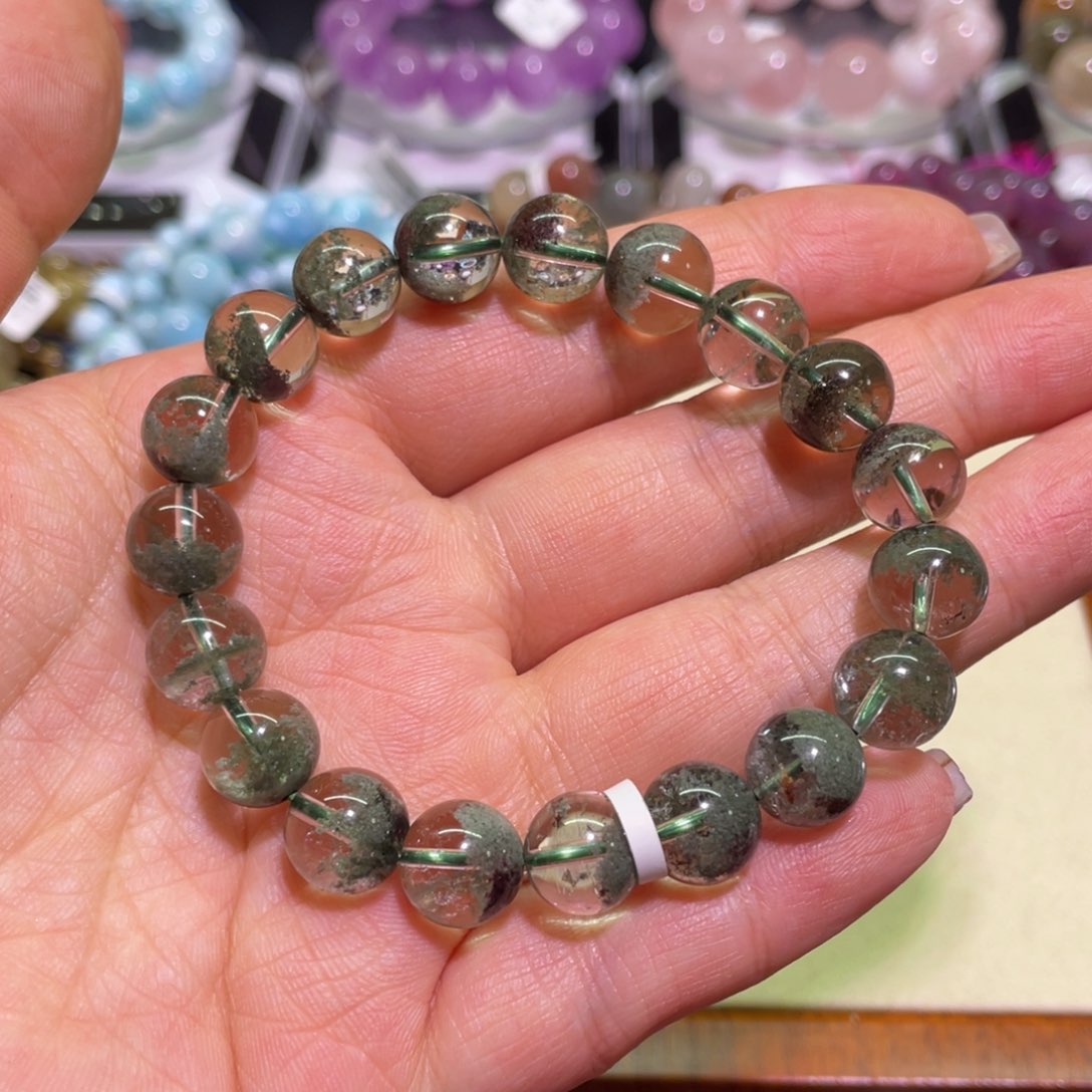 水晶手链未镶嵌ᵒ***ⁿ绿幽灵手串