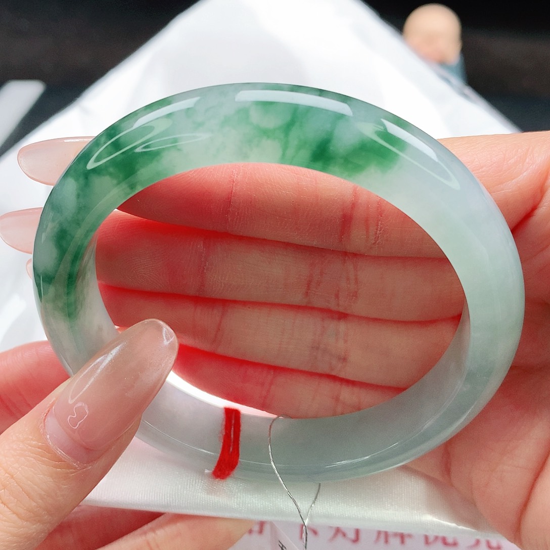 未镶嵌手镯翡翠59圈