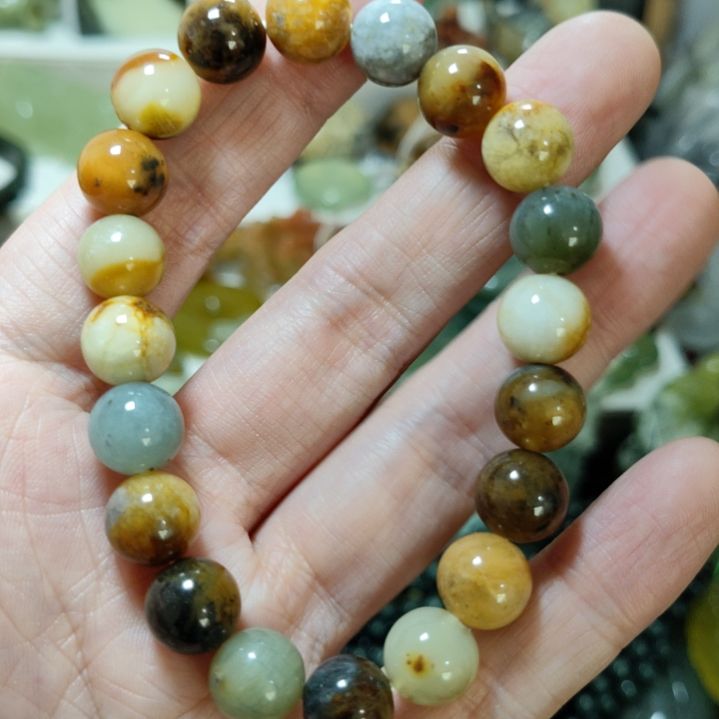 岫玉手串款式未镶嵌