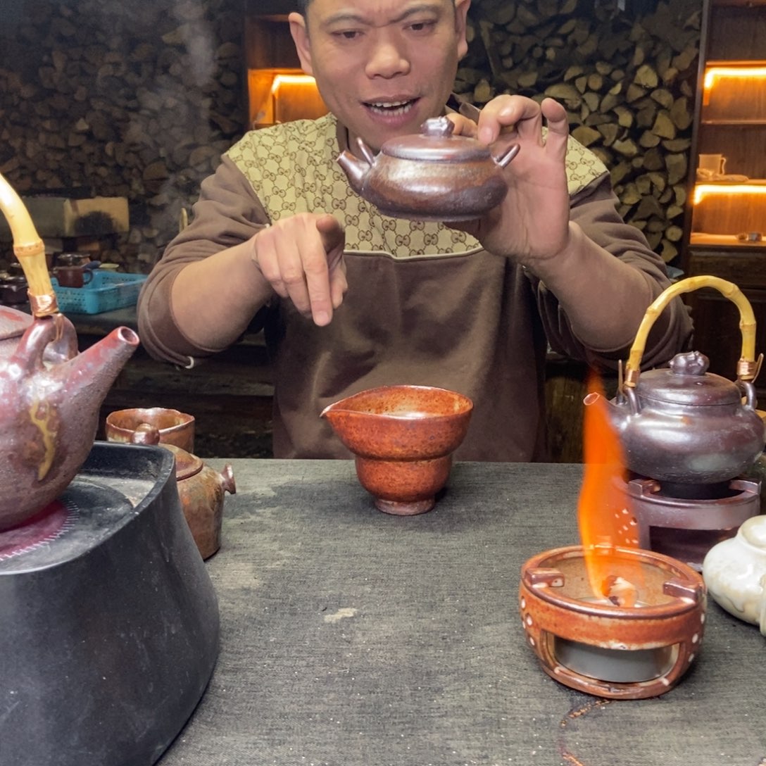紫砂柴烧紫砂茶具