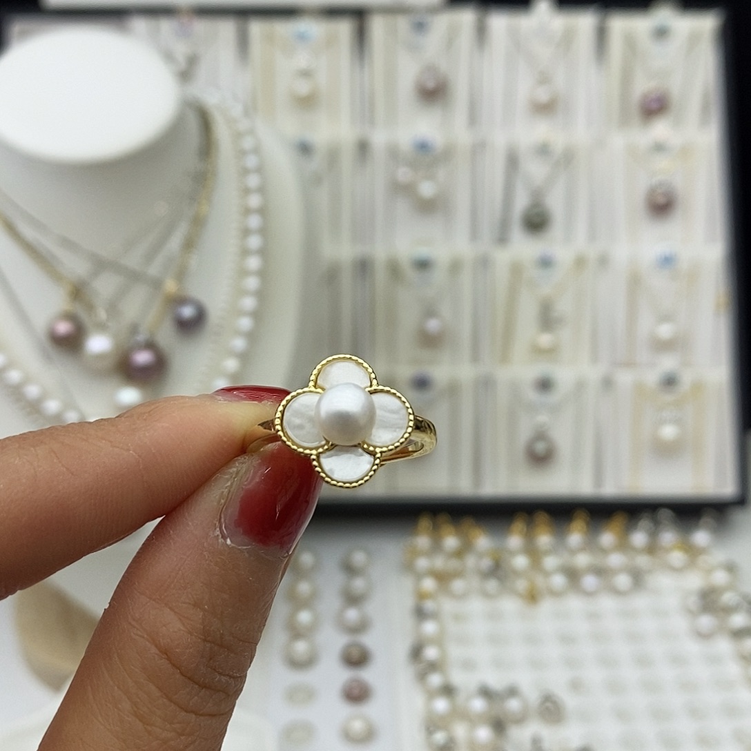 合金淡水珍珠吊坠(不含链)