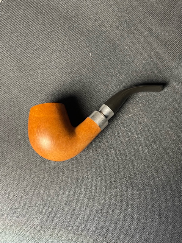原木系列手工制作石楠木烟斗经典摩斯弯斗双银龙弯叼斗