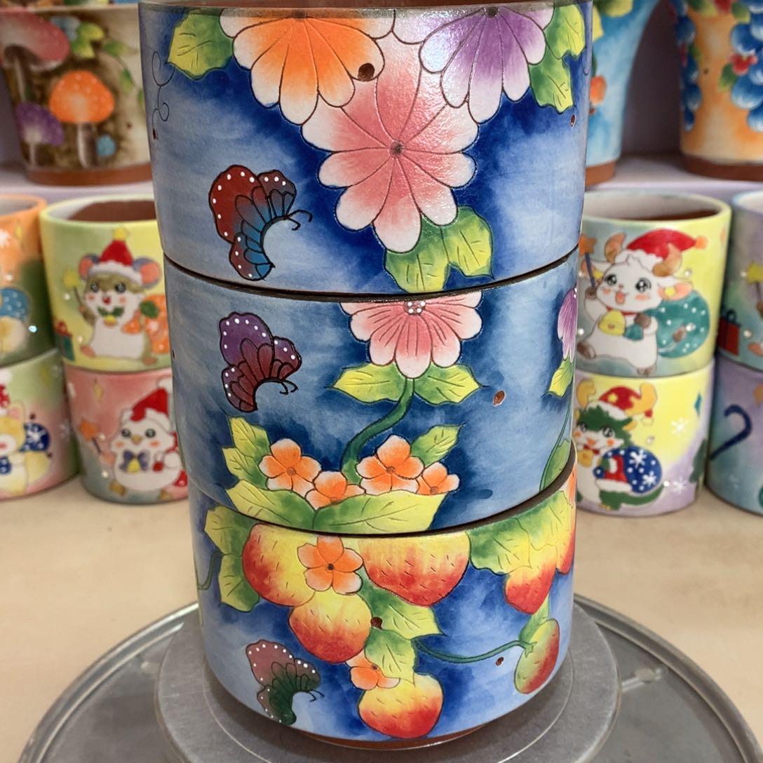 福利花盆，手绘花盆
