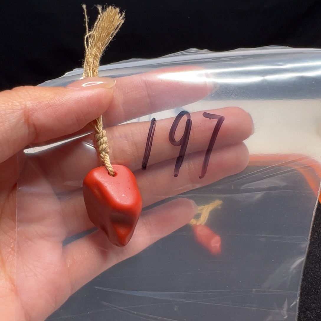 未镶嵌南红玛瑙南红玛瑙197号柿子红随型