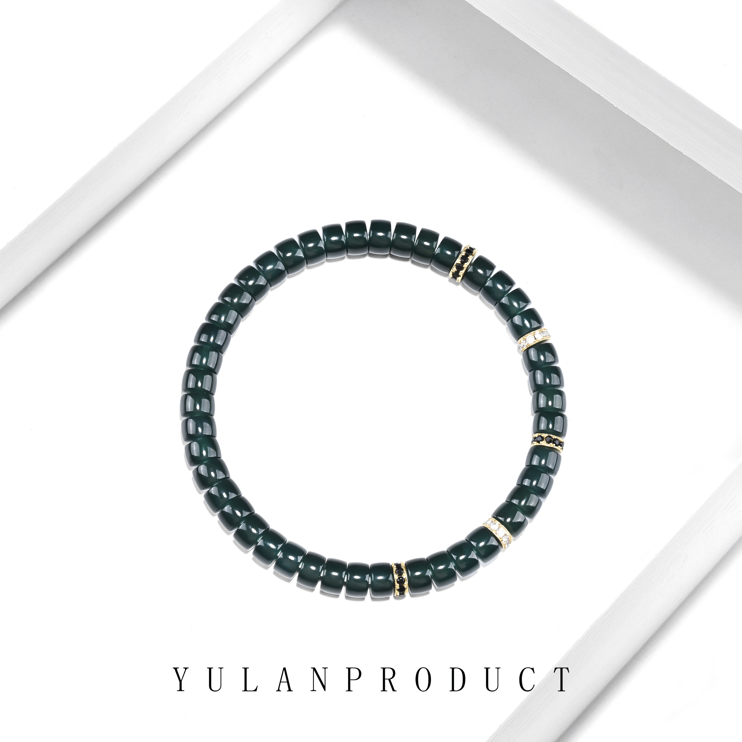 龙虎山钰翡系列「冰魄·凝光」-天然A货翡翠药片-6mm左右（墨翠）