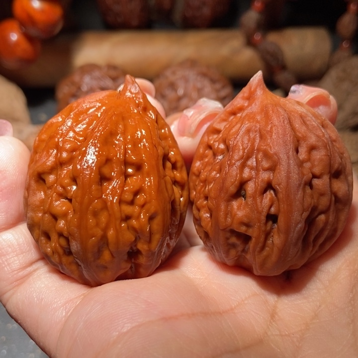 把件文玩核桃东北楸子小雪78