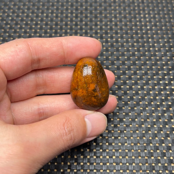 和田玉籽料原石油烟皮黄沁手串籽吊坠挂件挂坠车挂钥匙坠相机坠润