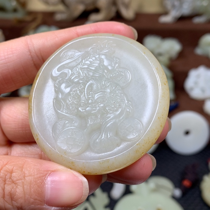 竹****和田玉未镶嵌把件