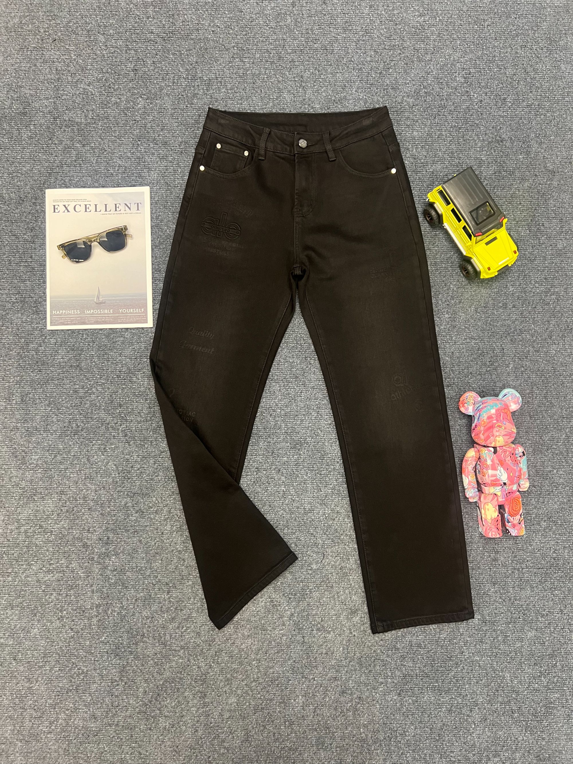 2668新品秋冬男士欧货时尚百搭加绒牛仔裤