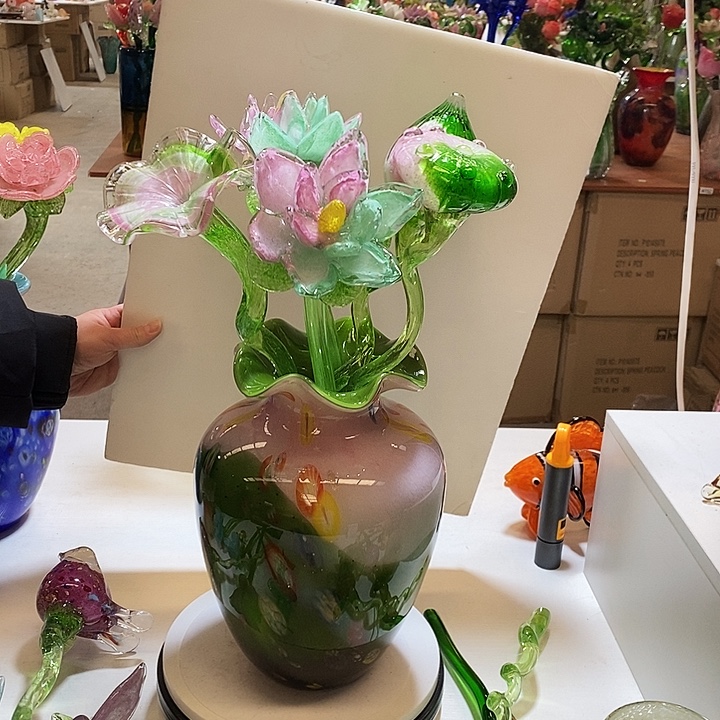 花瓶加花高45厘米宽12厘米